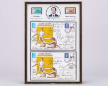 Two commemorative postal covers celebrating Centenary of the Scottish Football Association
