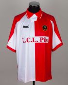 Red and white No.7 Berwick Rangers short-sleeved shirt, 1997-98