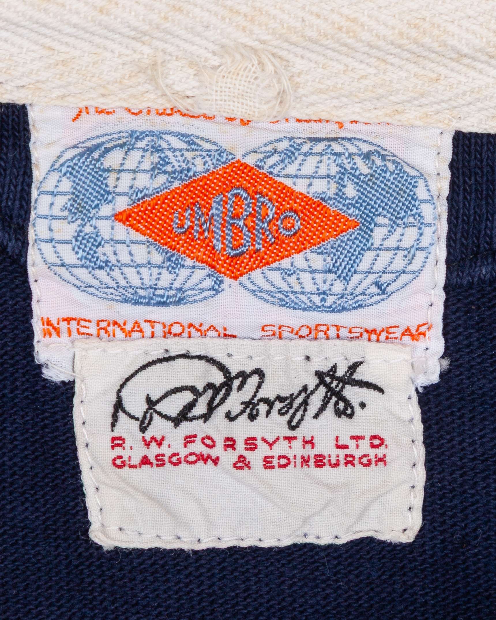Ian Smith blue No.15 Scotland v. Wales rugby long-sleeved shirt, 1970 - Image 3 of 11