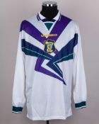 White and purple No.19 Scotland long-sleeved shirt, 1995-96