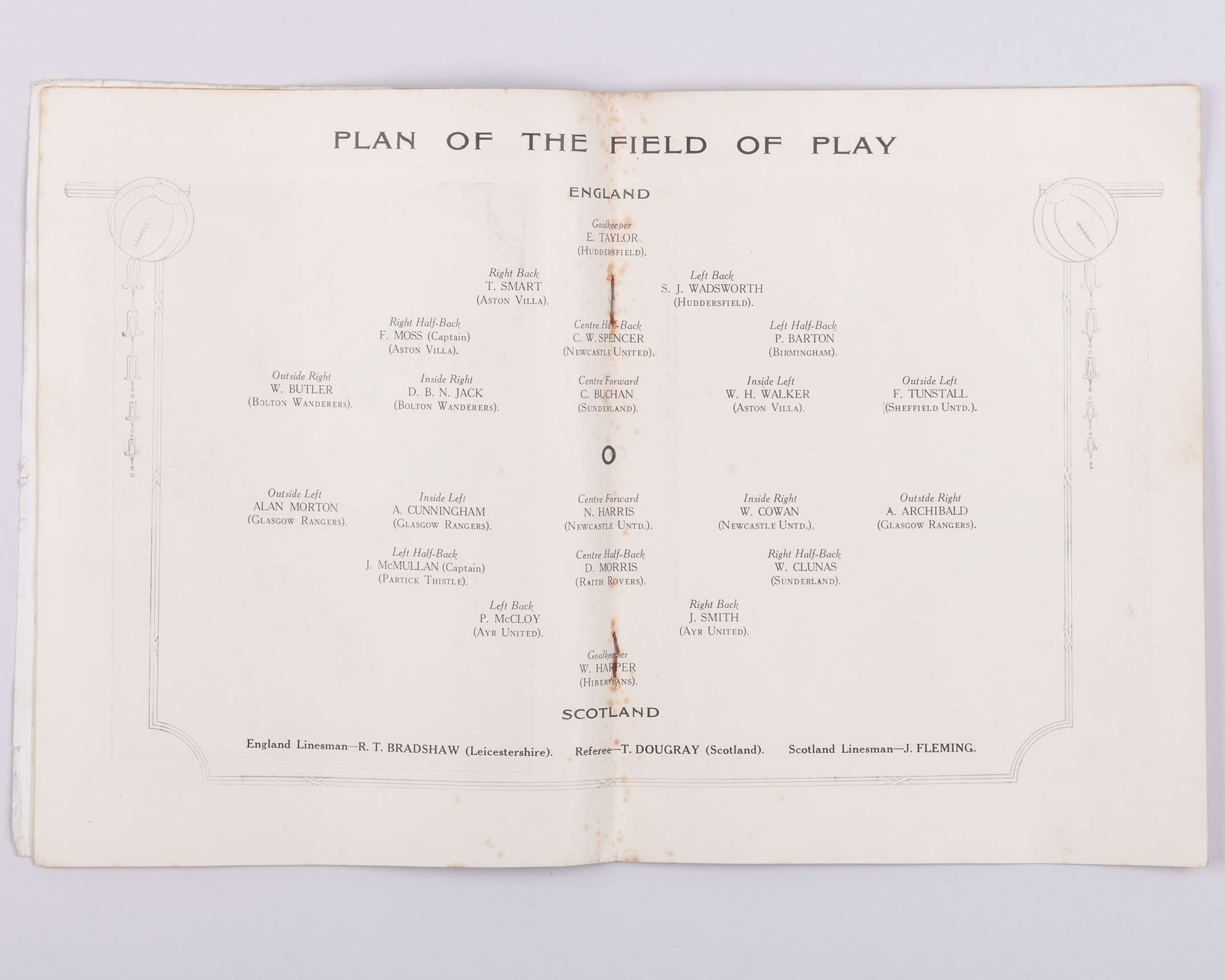 England v. Scotland International match programme, 12th April 1924 - Image 3 of 5