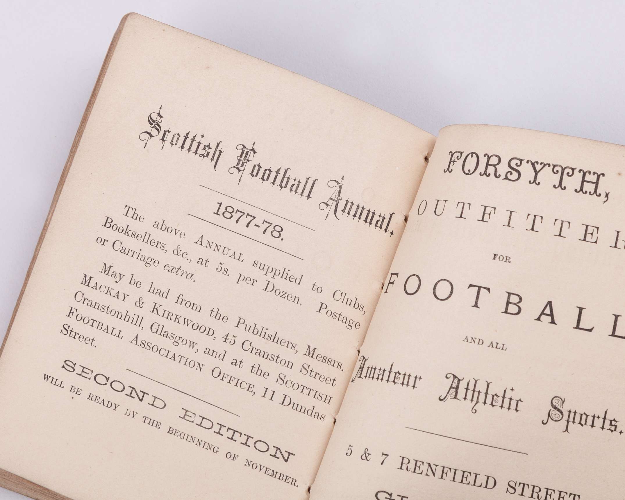 Rare Scottish Football Annual, 1877-78 - Image 3 of 4