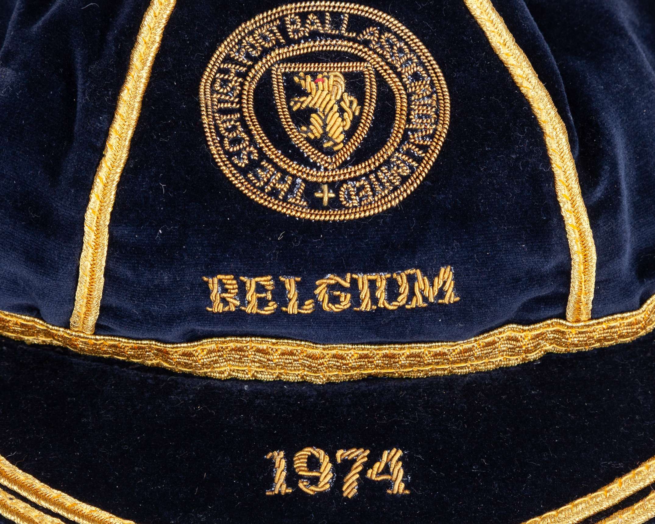 Willie Morgan blue Scotland v. Belgium International cap, 1974 - Image 5 of 7