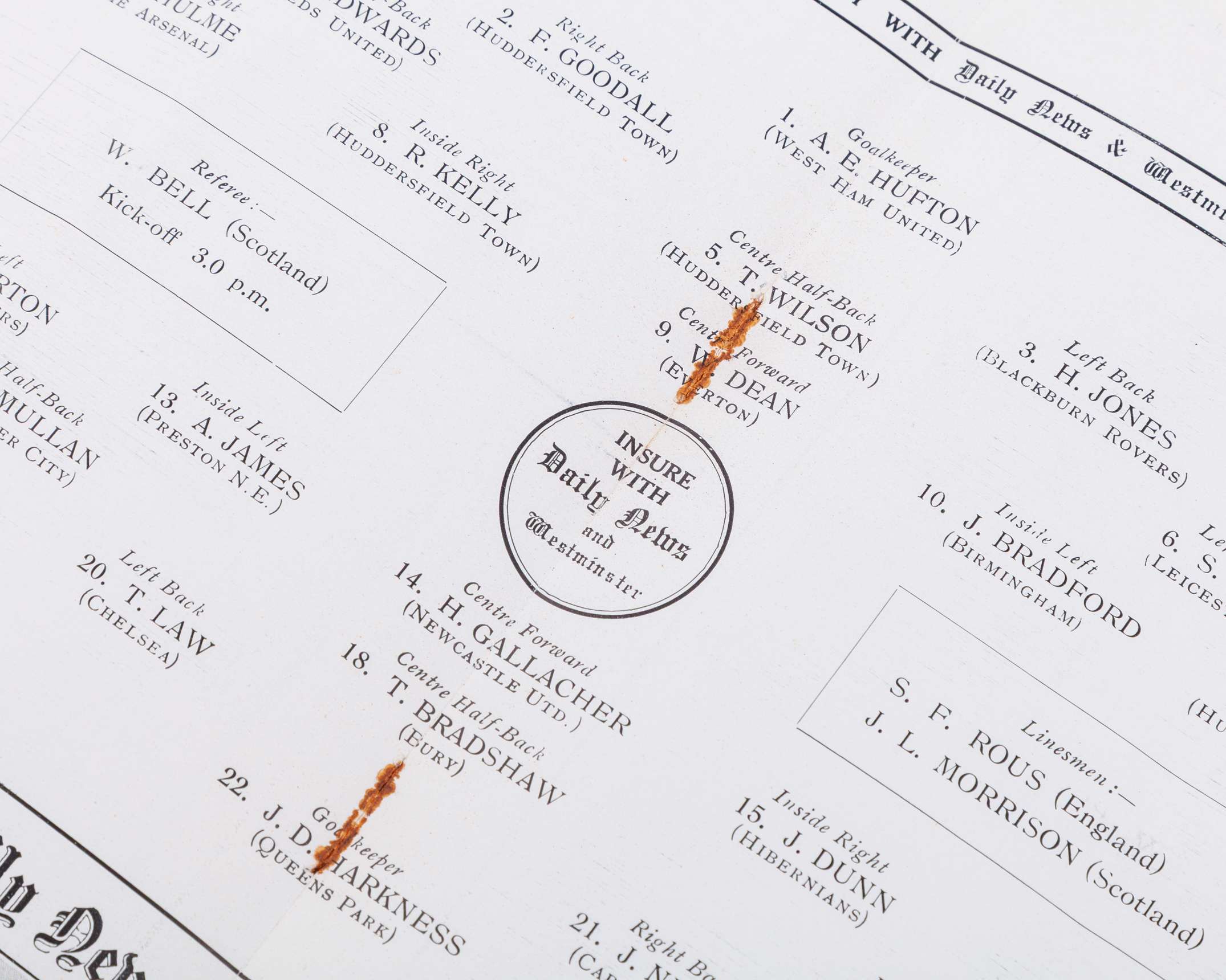 England v. Scotland International match programme, 31st March 1928 - Image 3 of 4