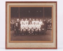 Scotland v. Ireland, 1921, a sepia-toned photograph of the Scottish side&nbsp;