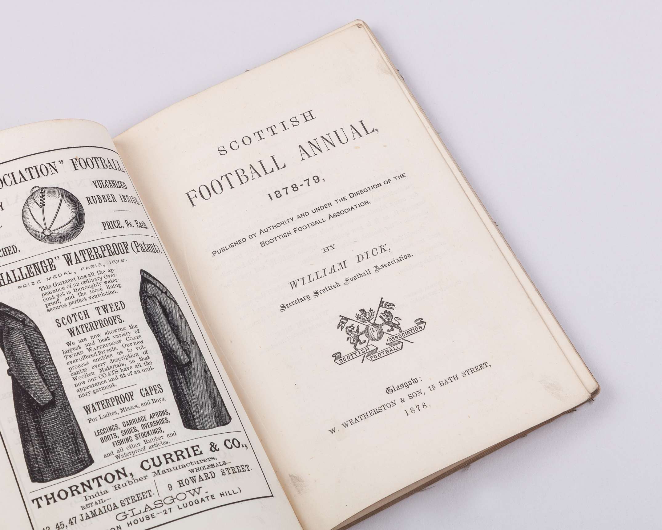 Rare Scottish Football Annual, 1878-79, by William Dick - Image 4 of 5