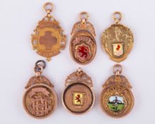 Dougie&nbsp;Gray four 9ct gold Aberdeen Junior Football medal, 1920s