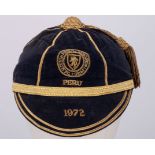 Willie Morgan blue Scotland v. Peru International cap, 1972