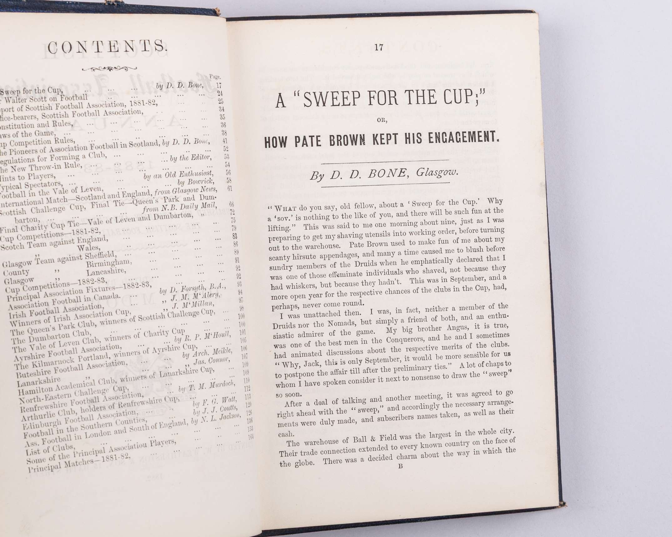 Rare Scottish Football Annual, 1882-83, edited by John McDowall - Image 2 of 6