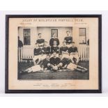 Heart of Midlothian 1889-1890 team line-up print