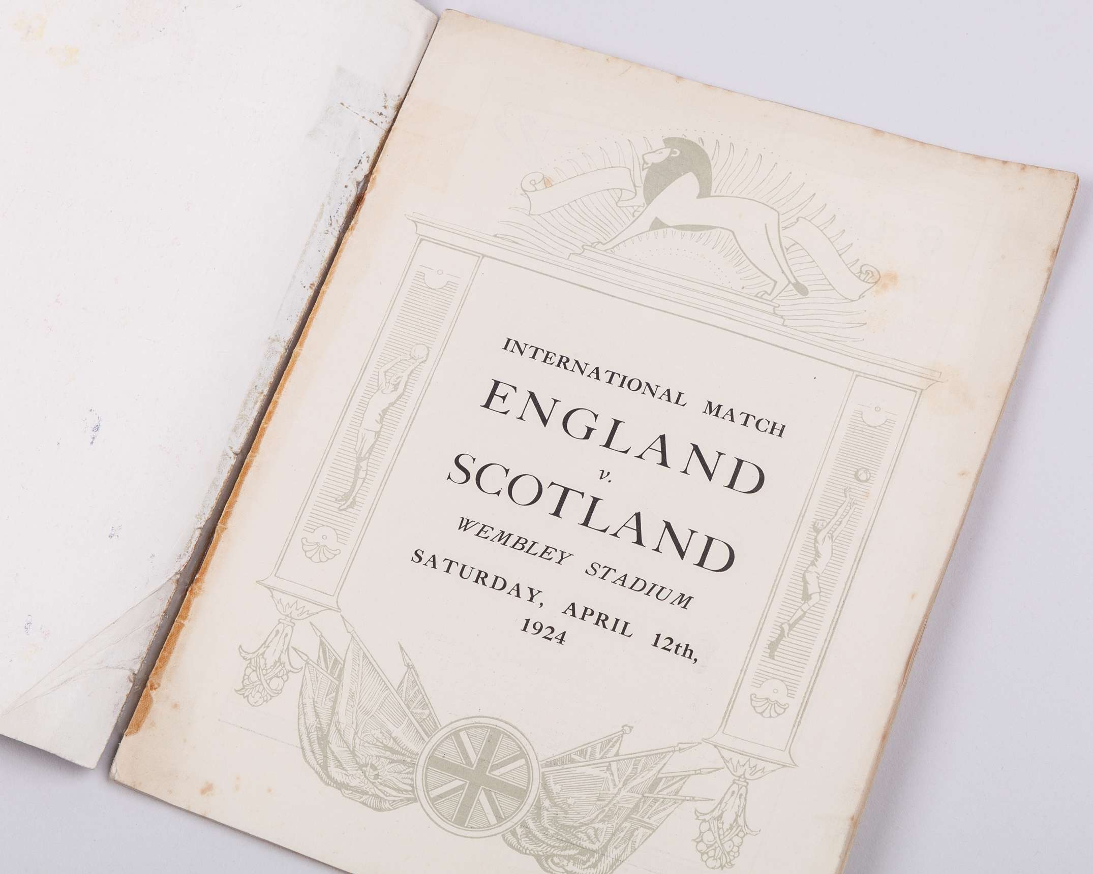 England v. Scotland International match programme, 12th April 1924 - Image 2 of 5