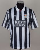 Black and white No.6 St Mirren short-sleeved shirt, 1989-90