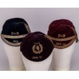 A purple Glasgow v. Sheffield cap, 1910-11