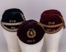 A purple Glasgow v. Sheffield cap, 1910-11