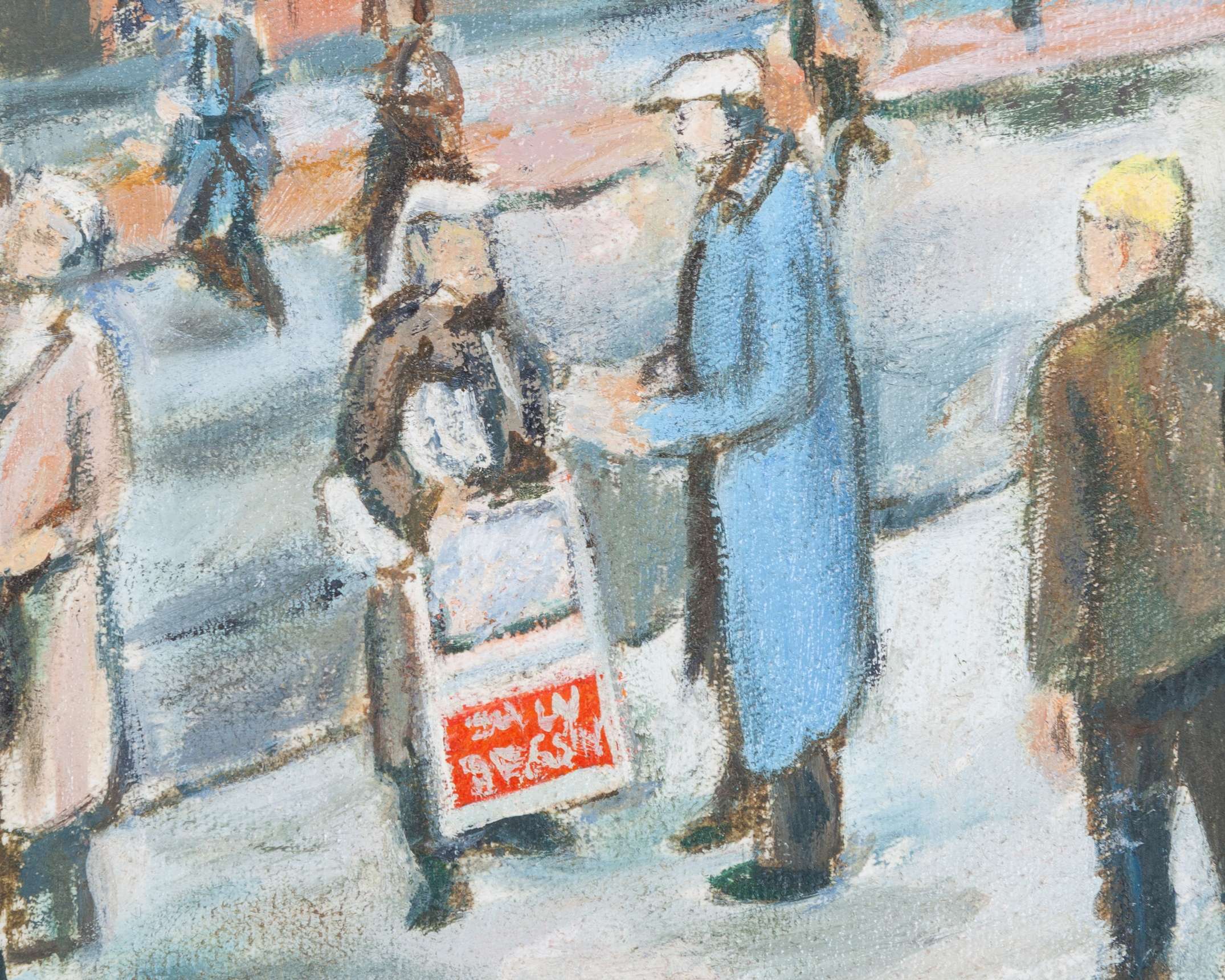 Ibrox Stadium, an oil painting depicting the historic main stand on Edmiston Drive - Image 5 of 7
