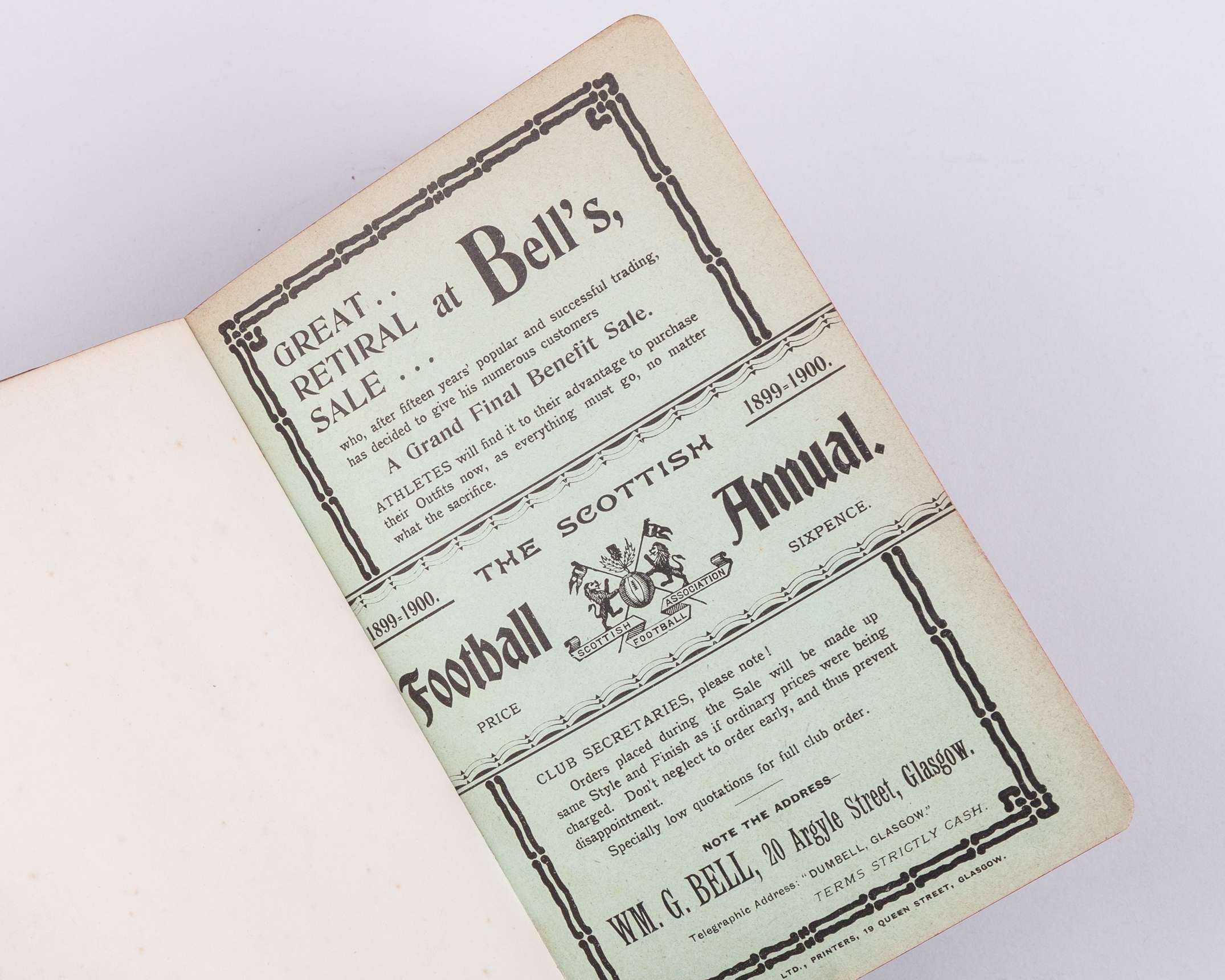 Rare Scottish Football Annual, 1899-1900, edited by John K. McDowall - Image 3 of 5