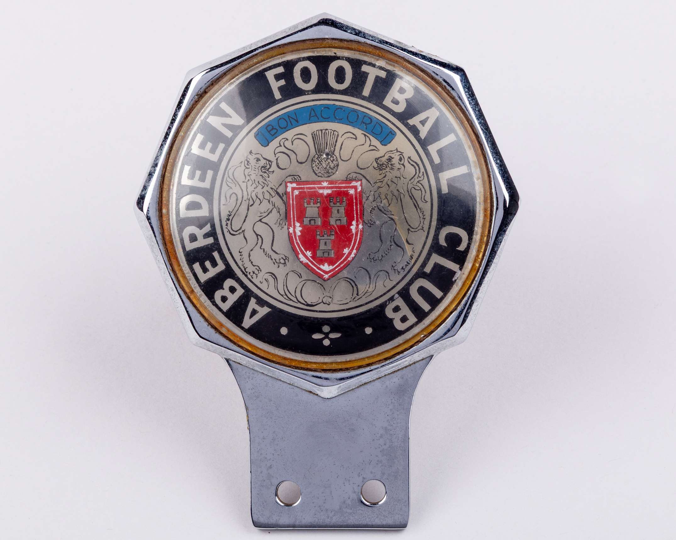 A chrome Aberdeen Football Club car mascot