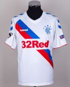 Kyle Lafferty white No.38 Rangers short-sleeved shirt, 2018-19