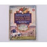 England v. Scotland International match programme, 12th April 1924