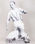 A black and white Stanley Matthews shop display