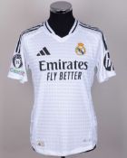 Jude Bellingham white No.5 Real Madrid v. Borussia Dortmund autographed shirt, 2024