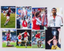 Twenty-five autographed Arsenal photographs