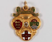 Colin Greenwood 9ct gold and enamel Rugby League Challenge Cup Winners medal, 1962-63