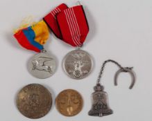 Berlin 1936 Olympic Games white-metal medal