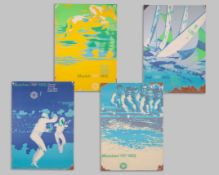 Four Munich Olympics 1972 posters