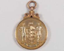 Stan Crowther a 9ct gold Aston Villa v. Manchester United F.A.Cup winners medal, 1957