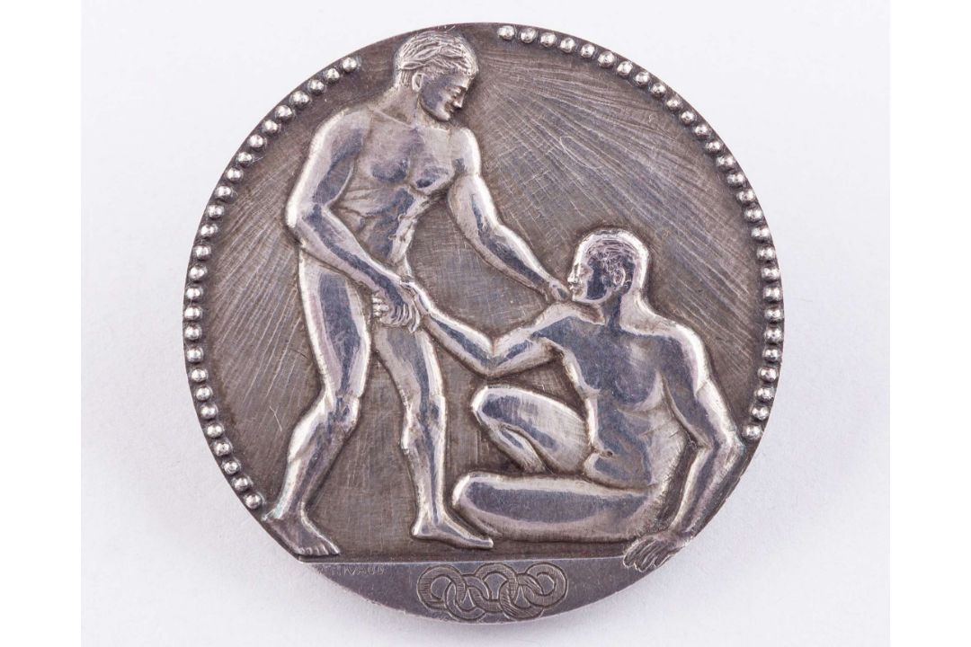 Warren Snyder 1924 Olympic Games silver medal for the eights rowing event&nbsp; - Image 2 of 16