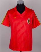 Red No.4 Belgium short-sleeved shirt, c.1986