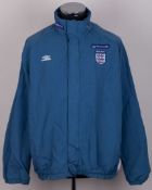 England blue and white tracksuit top, c.2000