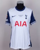 Micky Ven De Ven white and blue No.37 Tottenham Hotspur UEFA Europa League shirt, 2025