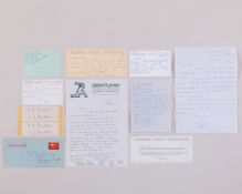 Collection of autographs and letters addressed to cricket photographer Ken Kelly