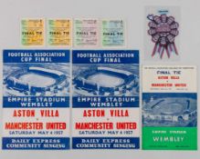 Aston Villa v. Manchester United F.A.Cup Final match programme, 1957
