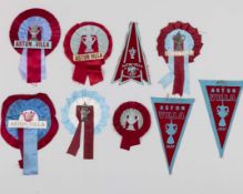 Six Aston Villa rosettes