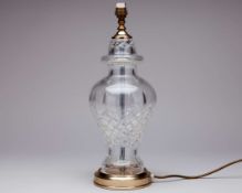 John O'Leary a 1997 Ryder Cup Valderrama glass table lamp