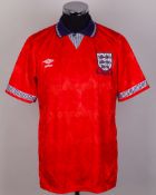 Red No.18 England Youth short-sleeved, 1990-93