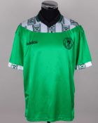 Daniel Amokachi green, white and black No. 14 Nigeria short-sleeved shirt, 1994