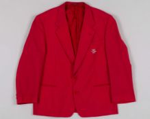 Red 1992 Barcelona Olympics single-breasted blazer by El Corte Ingles