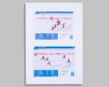 Usain Bolt - 2012 Olympic Games two signed photo finish reproduction photograph