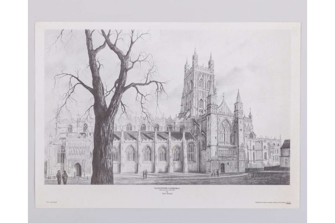 The Lord's Pavilion by David Gentleman autographed cricket print - Image 5 of 5