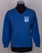 Blue No.8 Israel v. England Youth long-sleeved shirt, 1962