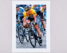 Lance Armstrong autographed limited giclee edition print