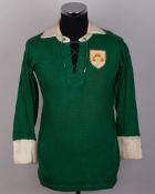 Hugh Connolly green and white Ireland long-sleeved shirt