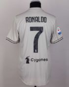 Cristiano Ronaldo No.7 Juventus away match issued short-sleeved shirt