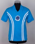 Bobby Moore light-blue No.4 'Mainstay All Stars' short-sleeved shirt, July 1979