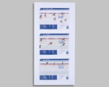 Jessica Ennis Hill - 2012 Olympic Games three signed photo finish photographs&nbsp;