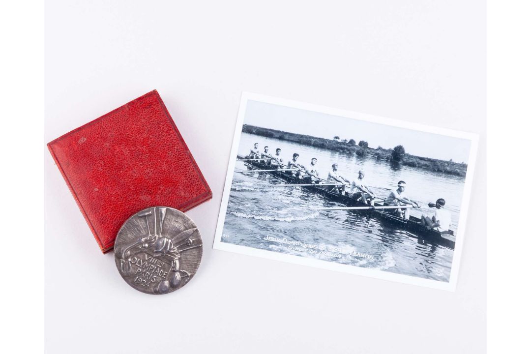 Warren Snyder 1924 Olympic Games silver medal for the eights rowing event&nbsp; - Image 10 of 16
